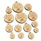 Black Forest Text with Image Flavor Scent Cake Mini Wood Shape Charms Jewelry DIY Craft